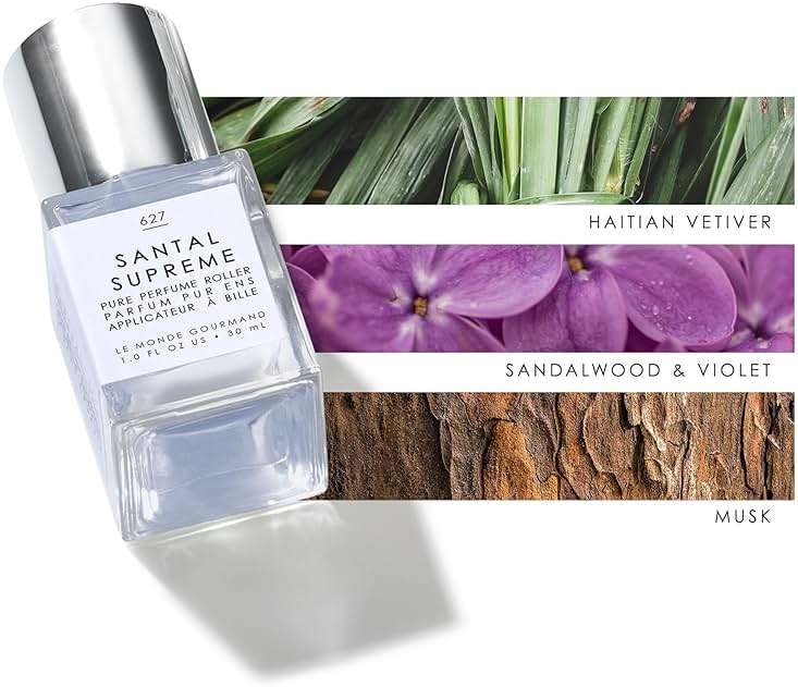 Le Monde Gourmand Santal Supreme Perfume Oil - 1 fl oz (30ml) - Fresh, Woody, Sophisticated Fragrance Notes - Image 3