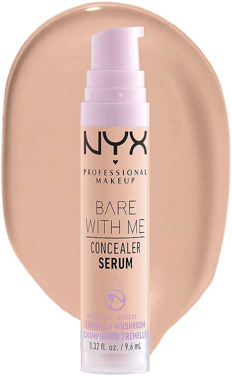 NYX PROFESSIONAL MAKEUP Bare With Me Concealer Serum, Concealer Makeup For Up To 24Hr Hydration - Light - Image 1