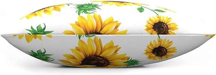 Wizfuyq Yellow Sunflower Throw Pillow Case Square Sofa Cushion Cover Home Decorative Armchair Bedroom Livingroom Standard Pillowcase 18 X 18 Inch - Image 6