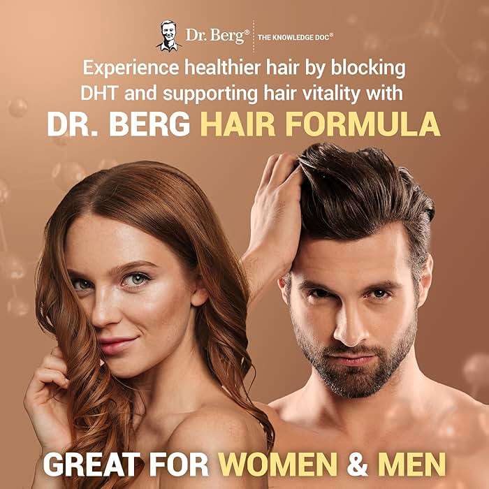 Dr. Berg All-in-One Vitamins for Hair, Skin, & Nails - Advanced Formula with Biotin, Saw Palmetto, DHT Blocker, & Trace Minerals - 90 Veg Capsules - Image 3
