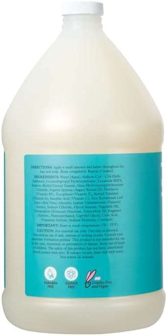 Ginger Lily Farms Salon Formula 100% Pure Morocco Argan Oil Shampoo for All Hair Types, 100% Vegan & Cruelty-Free, 1 Gallon, 128 Fl Oz (Pack of 1) Refill - Image 3