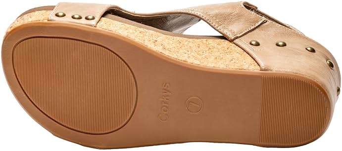 Corkys Footwear Womens Carley Wedges, Featuring Corkys EVA Foam Cushioned Insoles, A 2.5 Inch Heel, Lightweight For All Day Wear, And Hook And Loop Closure - Image 3