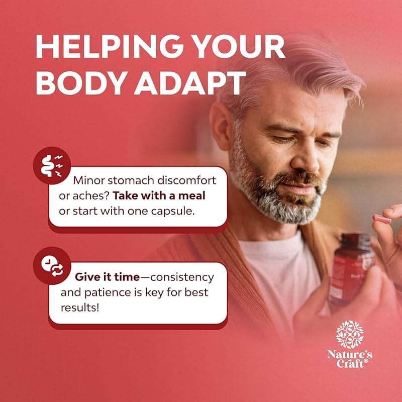 Natures Craft Red Yeast Rice with CoQ10 Supplement - Advanced Healthy Heart & Healthy Cholesterol Levels Formula for Men & Women - Red Yeast Rice Capsules with 1200 mg per Serving and CoQ10-120 Count - Image 8
