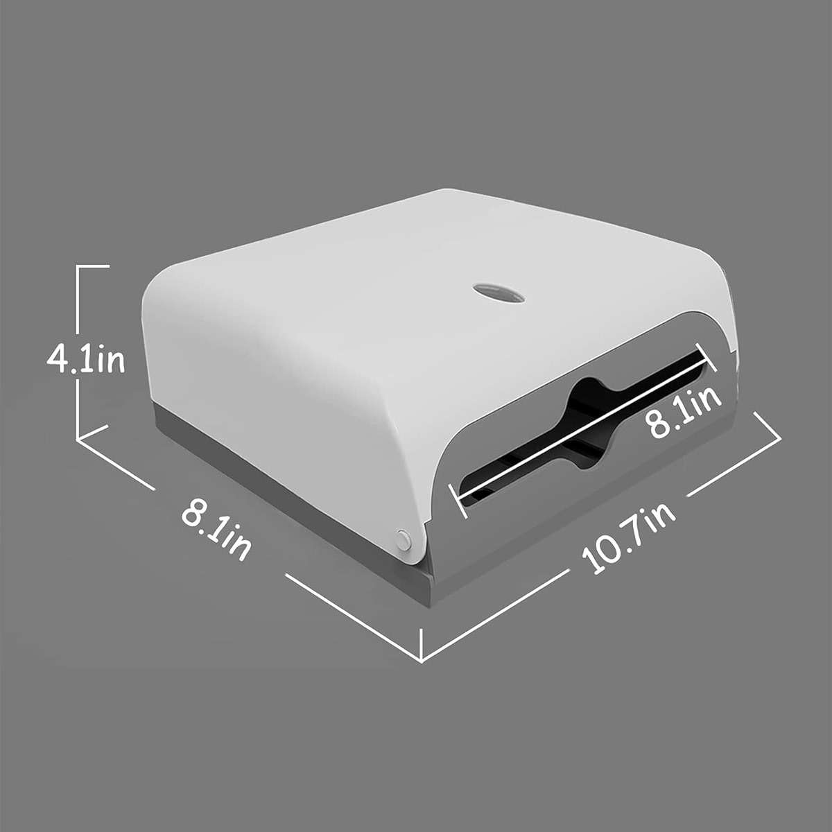 TOBEFORT Touchless Paper Towel Dispenser Wall Mount, No Drilling Waterproof/Dustproof Multifold Tissue Holder for Home Kitchen Office Bathroom Toilet… - Image 2