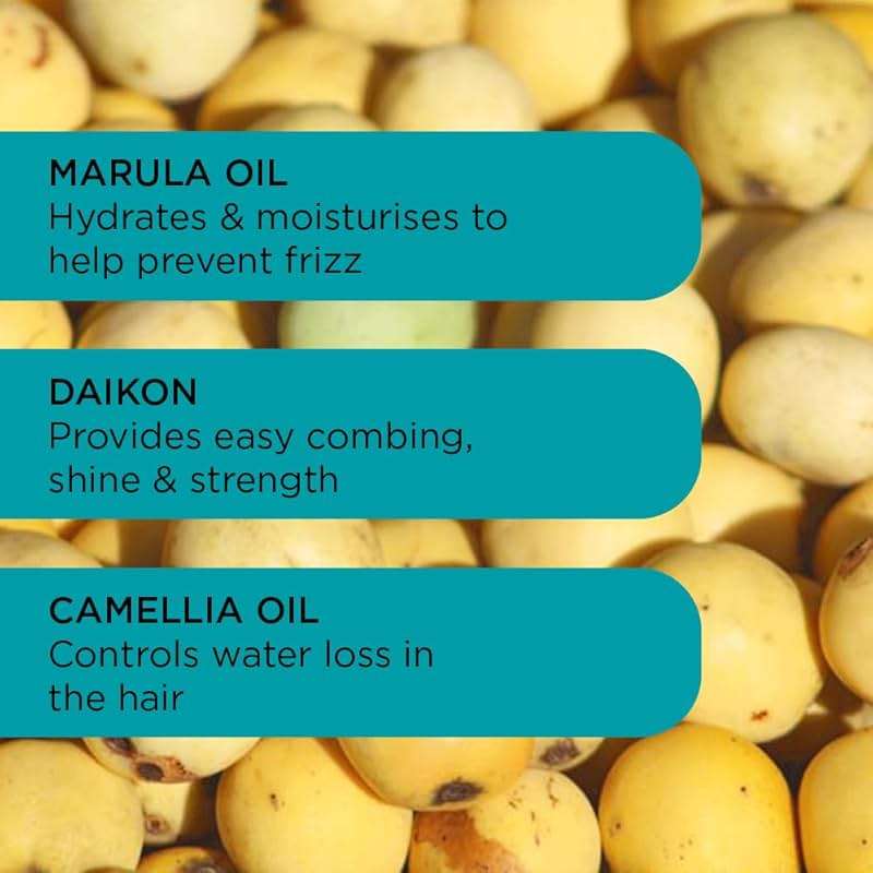 Noughty 97% Natural Frizz Magic Shampoo, Anti Frizz Cleanser for Frizzy and Curly Hair to Smooth and Shine with Marula Oil and Daikon, Sulphate Free Vegan Haircare 8.4fl.oz - Image 2