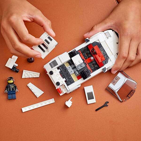 Lego Speed Champions Lamborghini Countach 76908, Race Car Toy Model Replica, Collectible Building Set with Racing Driver Minifigure - Image 3