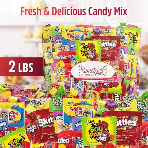 Bulk Candy Variety Pack - 2 Lbs Assorted Classic Mix - Bulk Care Package - Office Assortment - Gift Box for Birthday Party, Kids, College Students & Adults (Package Selection May Very) - Image 2