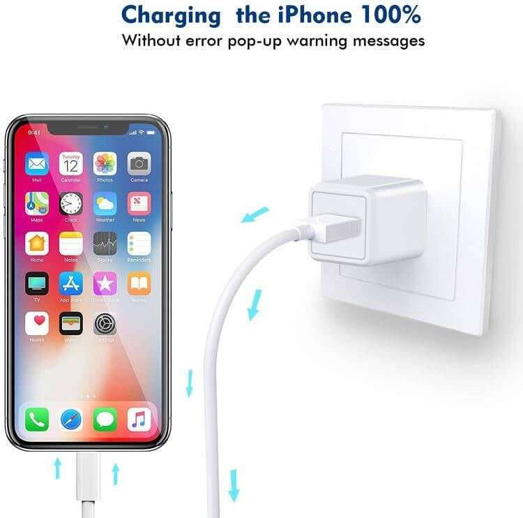 (Apple MFi Certified) iPhone charger 10ft,2Pack 10Foot Long Fast Charging Lightning Cord Cable 2Pack USB Wall Charger Travel Plug Adapter Box for iPhone 14/13/12 Mini/11 Pro Max/10/XS/XR/X/8/7/SE,iPad - Image 4