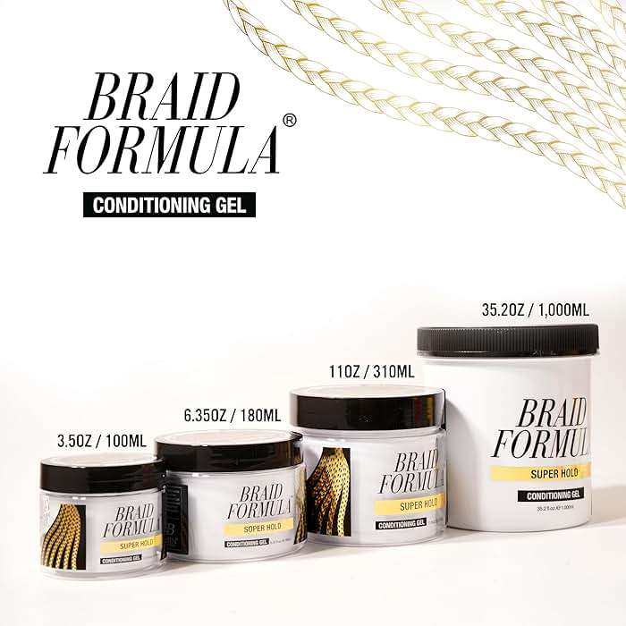 EBIN NEW YORK Braid Formula Conditioning Gel, Super Hold, 11 Oz | Great for Braiding, Twisting, Edges, No Residue, No Flaking, Strong Hold, High Shine, Smoothing with Clean, No Build-up - Image 6