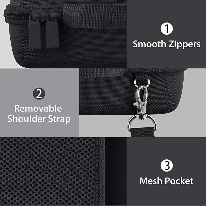 co2CREA Hard Travel Case Replacement for Bose New SoundLink Flex 2nd Gen/Bose SoundLink Flex Bluetooth Portable Speaker (Black Case) - Image 4