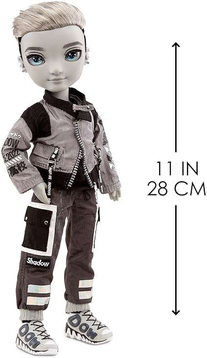 Rainbow High Shadow Series 1 Ash Silverstone- Greyscale Boy Fashion Doll. 2 Silver Designer Outfits to Mix & Match with Accessories, Great Gift, Multicolor, 583578EUC - Image 3