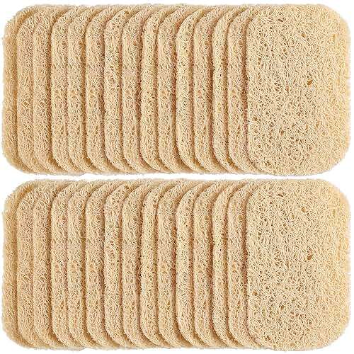 Soap Savers Pads Draining Lift Pad Bar Dish Soap Saver Holder Accessories Draining Mat for Shower Kitchen Bathroom Travel Hotel Cleaning(Beige,50 Pcs) - Image 1