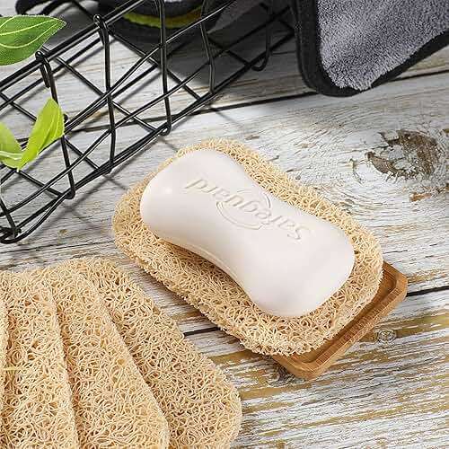 Soap Savers Pads Draining Lift Pad Bar Dish Soap Saver Holder Accessories Draining Mat for Shower Kitchen Bathroom Travel Hotel Cleaning(Beige,50 Pcs) - Image 2
