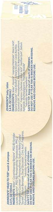 Johnson's Baby Care Essentials Gift Set, Body Lotion, & Zinc Oxide Diaper Rash Paste for Baby's Delicate Skin, Value Pack, Travel-Size, Bath Essentials Must Haves, Baby Gifts, 3 Items - Image 3