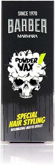 barber marmara Powder Wax Hair Styling Volumizing Powder for Men Matte Finish Texture Powder, Adds Instant Volume & Thickness, Lightweight Non-Greasy No Shine Hair Styling Powder, 20g - Image 2