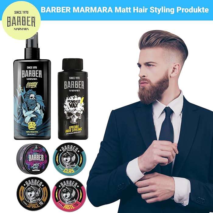 barber marmara Powder Wax Hair Styling Volumizing Powder for Men Matte Finish Texture Powder, Adds Instant Volume & Thickness, Lightweight Non-Greasy No Shine Hair Styling Powder, 20g - Image 6