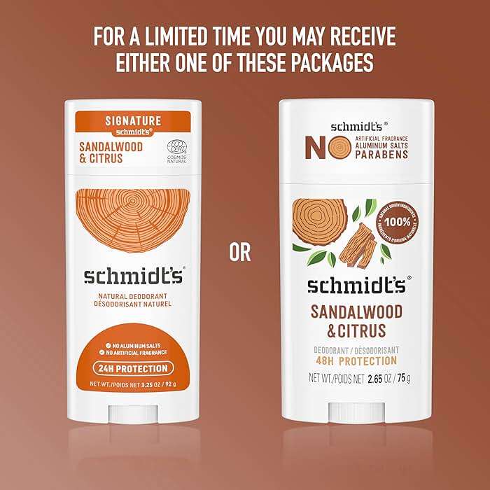 Schmidt's Aluminum-Free Vegan Deodorant Sandalwood & Citrus 2 Count for Women and Men, with 24 Hour Odor Protection, Natural Ingredients, Cruelty-Free, 2.65 oz - Image 6