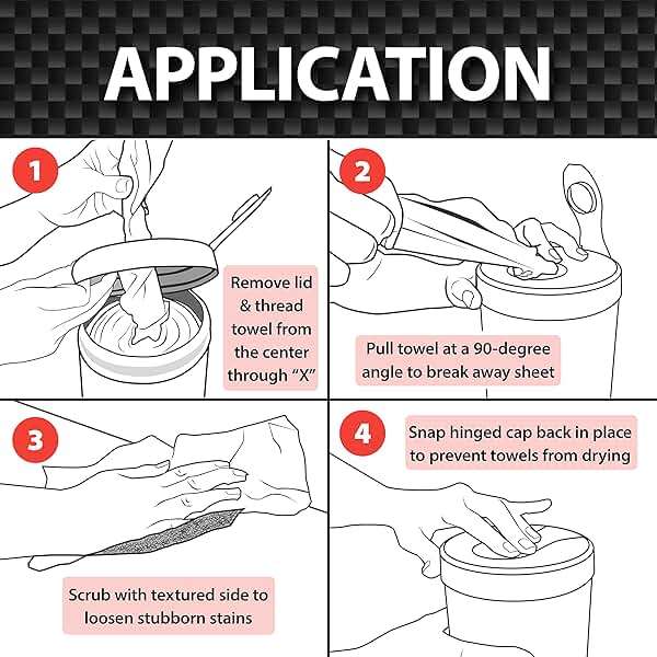 Malco Duplex Heavy Duty Cleaning Wipes for Home and Auto - Dual Sided Textured, Wet Wipe/Removes Grease, Tar, Paint, Oil, Dirt/No Residue/Safe for Hands/Made in USA (130 Wipes) - Image 3