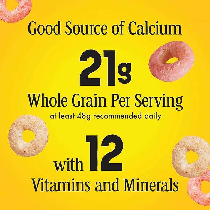 Strawberry Banana Cheerios, Heart Healthy Gluten Free Breakfast Cereal, Made with Whole Grain Oats, Family Size, 19 oz - Image 7