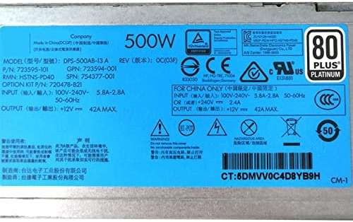 PSU for DL360 DL380 G9 500W Power Supply DPS-500AB-13 A 754377-001 723595-101 HSTNS-PD40 720478-B21 HSTNS-PC40 - Image 4