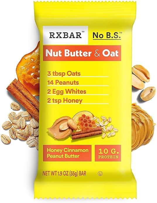 RXBAR Nut Butter and Oat Protein Bars, Protein Snacks, Snack Bars, Honey Cinnamon Peanut Butter, 23.2oz Box (12 Count) - Image 8