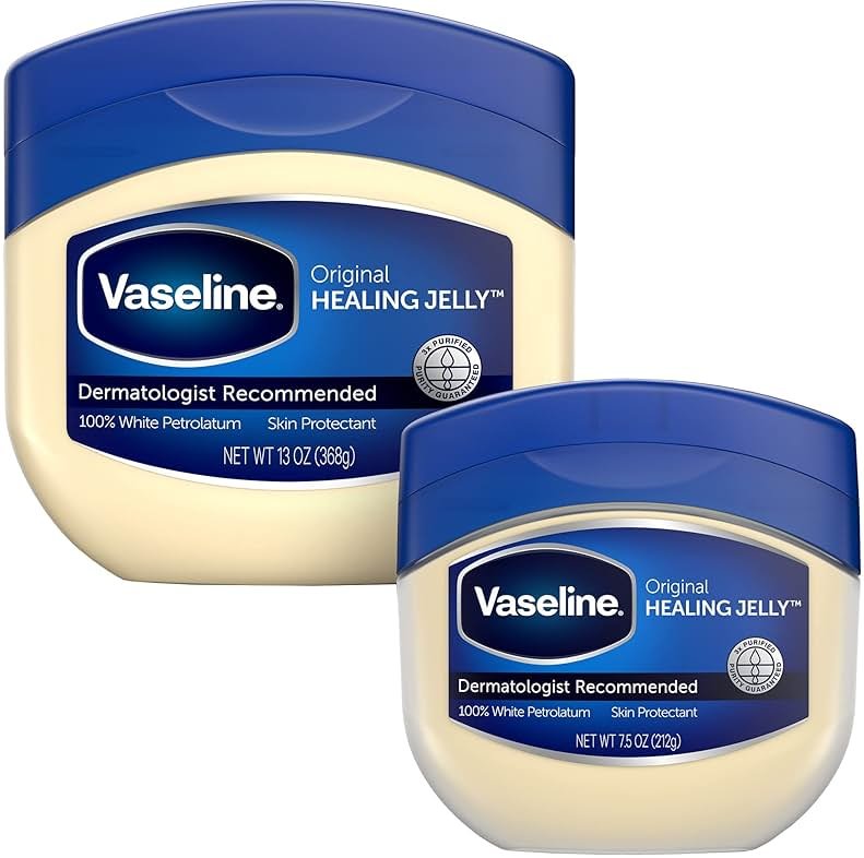 Vaseline Original Healing Jelly, 2-Size Variety Bundle – #1 Dermatologist Recommended Skin Protectant, Healing Ointment for Beauty & Personal Care - Product Image