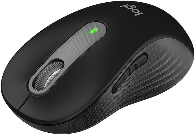 Logitech Signature M650 Wireless Mouse - for Small to Medium Sized Hands, 2-Year Battery, Silent Clicks, Customizable Side Buttons, Bluetooth, for PC/Mac/Multi-Device/Chromebook - Black - Product Image