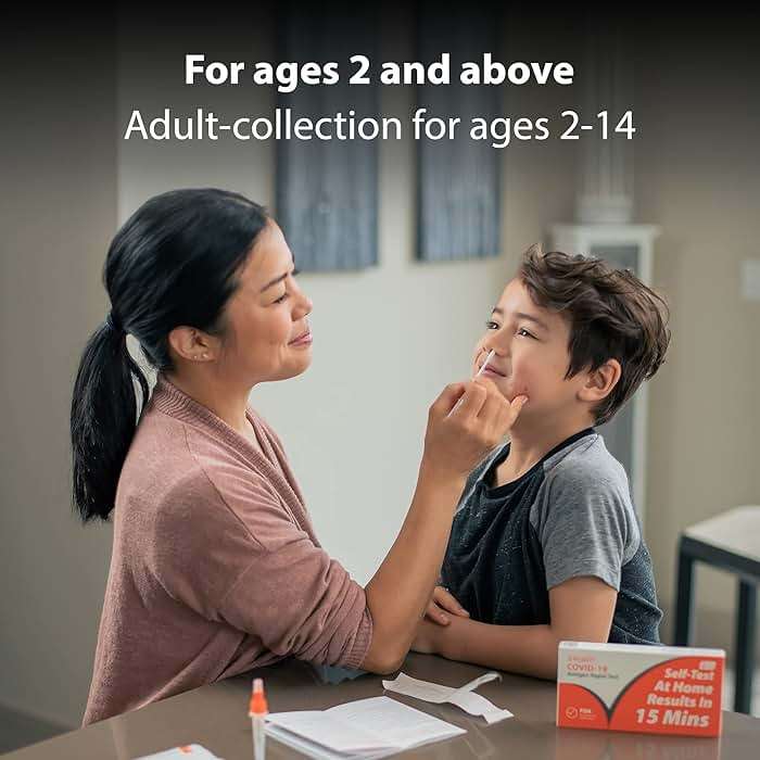 iHealth COVID-19 Antigen Rapid Test, 1 Pack, 2 Tests Total, FDA EUA Authorized OTC at-Home Self Test, Results in 15 Minutes with Non-invasive Nasal Swab, Easy to Use & No Discomfort - Image 4