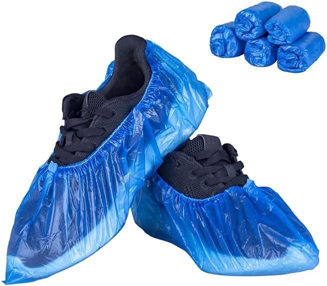 KCTUKA Disposable Shoe Covers, 50 PCS (25 Pairs) Green Convenience Boot Cover, Waterproof, Non slip, Dust proof, Protect Your Shoes, Floor, Carpet, One Size Fit Most - Product Image