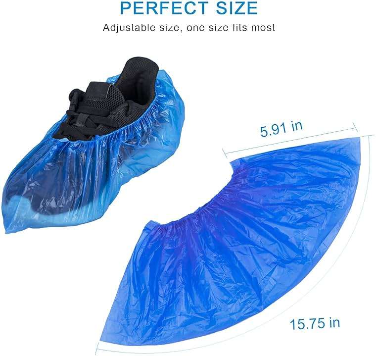 KCTUKA Disposable Shoe Covers, 50 PCS (25 Pairs) Green Convenience Boot Cover, Waterproof, Non slip, Dust proof, Protect Your Shoes, Floor, Carpet, One Size Fit Most - Image 2