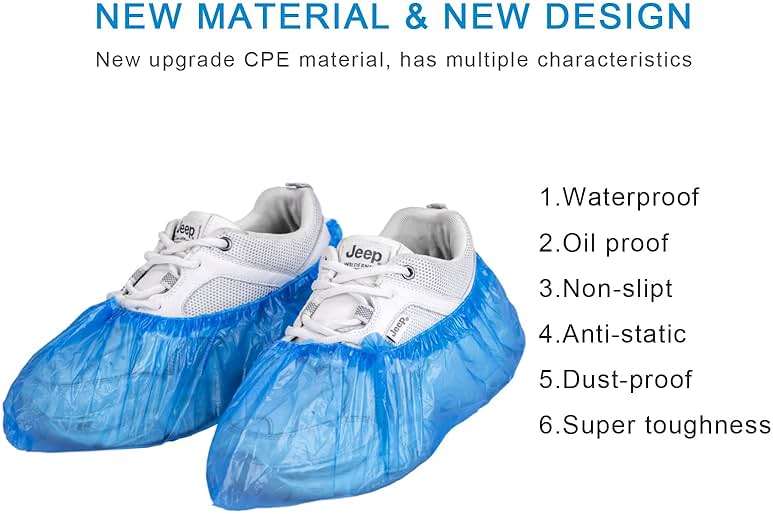 KCTUKA Disposable Shoe Covers, 50 PCS (25 Pairs) Green Convenience Boot Cover, Waterproof, Non slip, Dust proof, Protect Your Shoes, Floor, Carpet, One Size Fit Most - Image 3