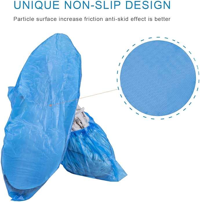 KCTUKA Disposable Shoe Covers, 50 PCS (25 Pairs) Green Convenience Boot Cover, Waterproof, Non slip, Dust proof, Protect Your Shoes, Floor, Carpet, One Size Fit Most - Image 4