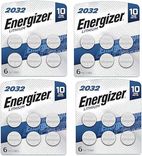 Energizer CR2032 Batteries, 3V Lithium Coin Cell 2032 Watch Battery,White (24 Count) - Image 1
