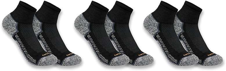 Carhartt Men's Force Midweight Crew Socks (3-Pack) - Image 1
