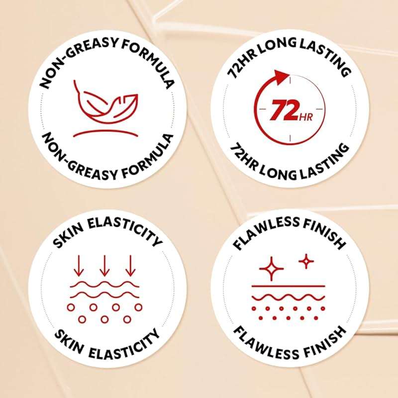 TIRTIR Mask Fit Red Cushion Foundation | Full coverage, Weightless, Skin fit, Satin Glow Finish, Korean Makeup BB Foundation, beauty, Tattoo cover up, Buildable (#17C Porcelain, 0.63 Fl Oz) - Image 7