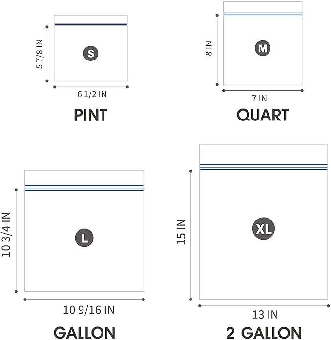 Gallon Zip Storage Bags- 1200 Count, Easy Grip Tabs, Zero BPA, Microwave Safe with Write-On Space, 24 Boxes of 50 - Image 3