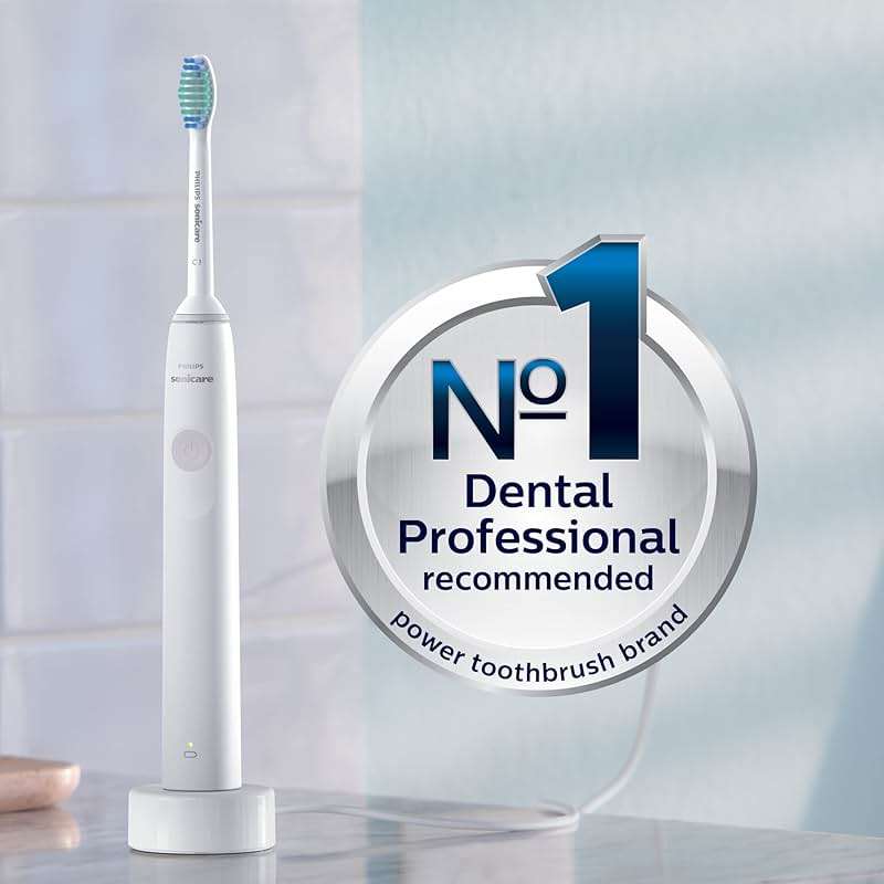 Philips Sonicare 1100 Series Electric Toothbrush - Sonic Toothbrush with Advanced Sonic Technology, EasyStart, Smartimer & Quadpacer, White, Model HX3641/02 - Image 3