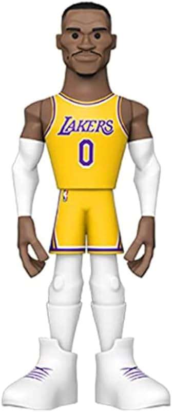 Funko Pop Gold: Lakers - Russell Westbrook 5" - 1/6 Odds for Rare Chase Variant - (Styles May Vary) - NBA - Collectable Vinyl Action Figure - Birthday Gift Idea - Official Merchandise and Display - Image 1