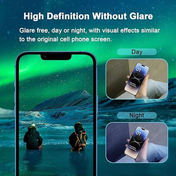 JESOHO Blue Light Screen Protector for iPhone 13 Pro Max & iPhone 14 Plus (6.7''), Eye Protection Tempered Glass Film, Scratch-Resistant, No Bubble with Easy Installation Kit, 2 Pack - Image 6