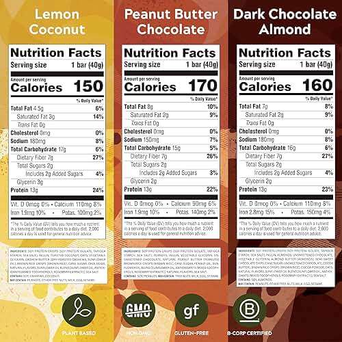 Simply Protein - Crispy Vegan Protein Bars Variety Pack, 3 Flavors - Plant Based, Protein Snacks - 13g Protein, 2g Sugar, 7g Fiber - Gluten Free, Non GMO, Kosher - 12 Bars - Image 2