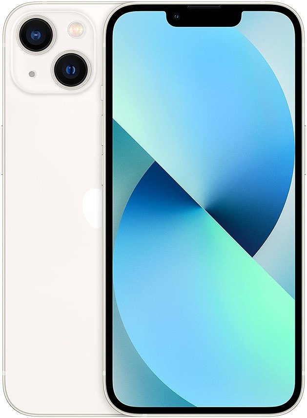 Apple iPhone 13, 128GB, Starlight - T-Mobile (Renewed) - Product Image