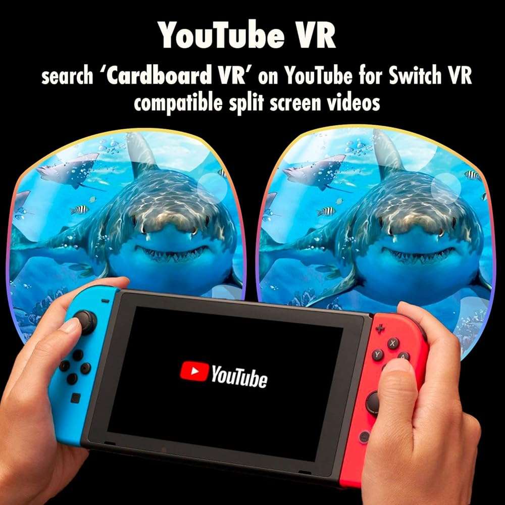 Orzly VR Headset Designed for Nintendo Switch & Switch OLED Console with Adjustable Lens for a Virtual Reality Gaming Experience and for Labo VR - Black - Gift Boxed Edition - Image 6