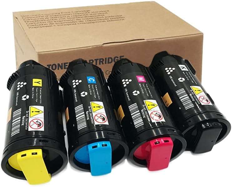 High Capacity Yield VersaLink C600 C605 Toner Cartridge for Xerox VersaLink C600/C605 Printers Toner 4 Colors Pack: 106R03900, 106R03901, 106R03902, 106R03903 (Black 12,200 & Colors 10,100 Pages) - Image 1