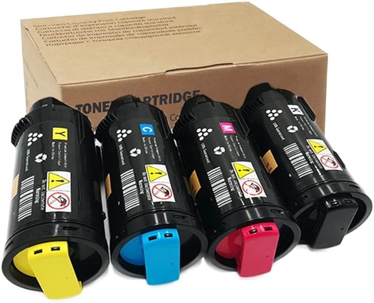 High Capacity Yield VersaLink C600 C605 Toner Cartridge for Xerox VersaLink C600/C605 Printers Toner 4 Colors Pack: 106R03900, 106R03901, 106R03902, 106R03903 (Black 12,200 & Colors 10,100 Pages) - Product Image