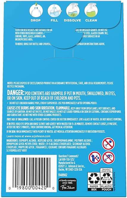 Windex Dissolve Concentrated Pods, Multisurface Cleaner, 3 Concentrated Dissolvable Refill Pods - Image 10