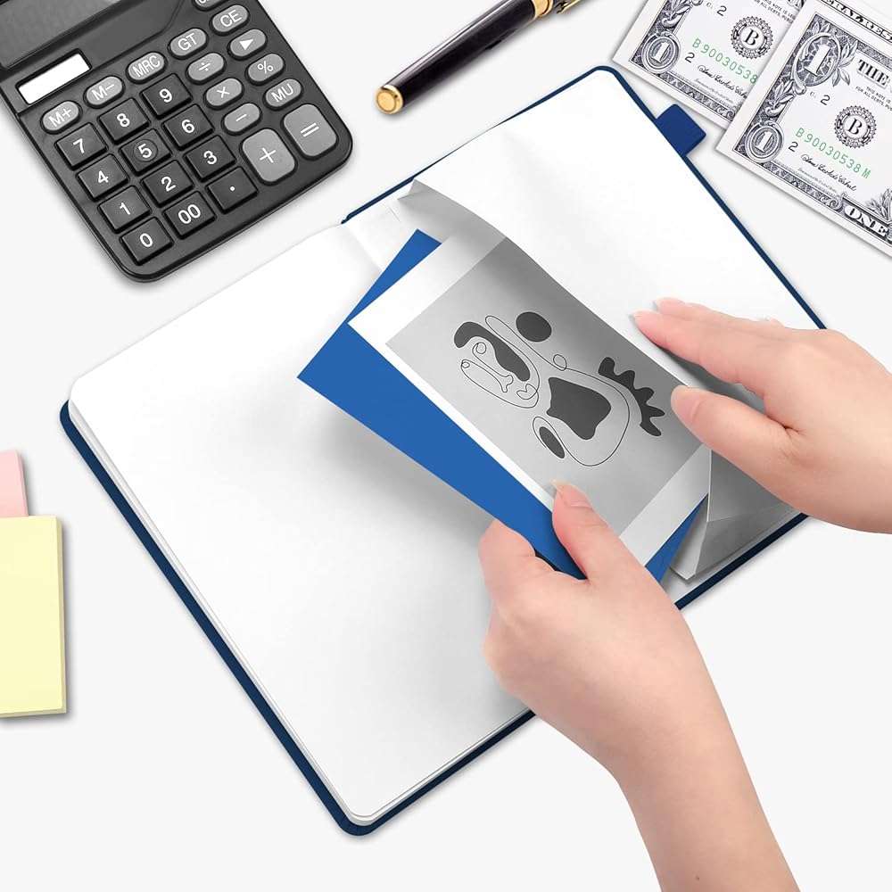 JUBTIC A5 Check Registers for Personal Checkbook, Ledger Transaction Registers Log Book for Small Business. Track Payments, Finances, Deposits, Debit Card and Bank Account - Blue - Image 5