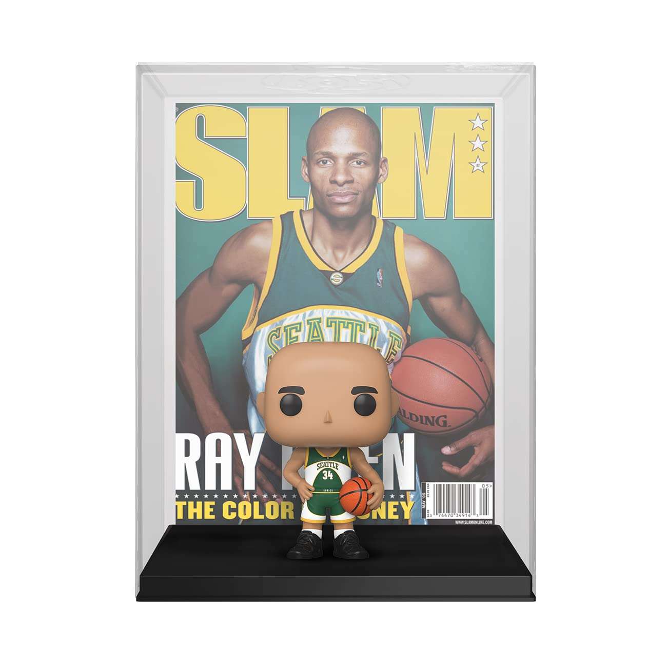Funko Pop NBA Cover: SLAM - Ray Allen - Collectable Vinyl Figure - Gift Idea - Official Merchandise - Toys for Kids & Adults - Sports Fans - Model Figure for Collectors and Display - Image 1