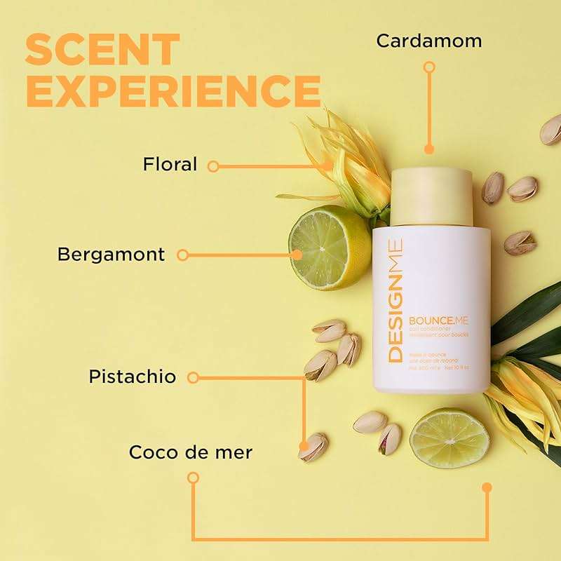 Design.Me BOUNCE.ME Curl Conditioner | Curl-Defining, Added Bounce, Nourishing, Anti-Frizz Formula| Boost Shine & Moisturising Conditioner for All Curly Hair Types - Image 4