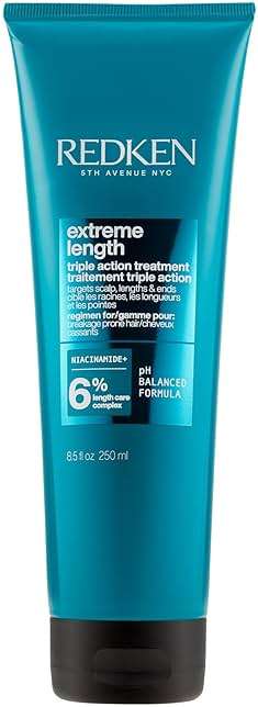 Redken Redken Extreme Length Triple Action Treatment Mask, Rinse-Out Mask With Biotin & Niacinamide - Image 1