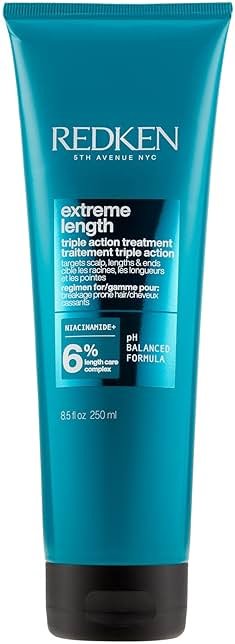 Redken Redken Extreme Length Triple Action Treatment Mask, Rinse-Out Mask With Biotin & Niacinamide - Product Image